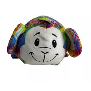 bun bun rainbow monkey plush white base